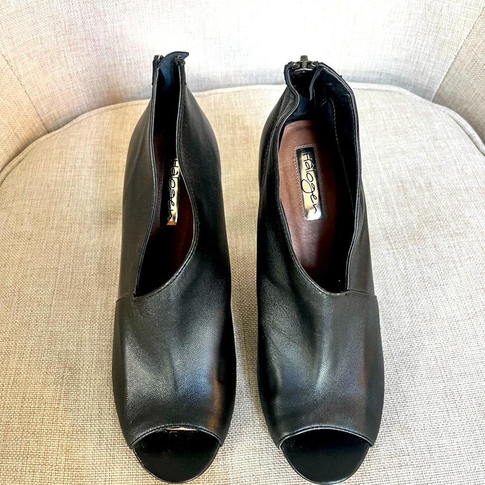 Open toe Halogen ankle booties